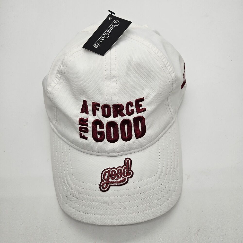 Good Good Golf Texas A&M Aggies White Adjustable Hat Cap Embroidered NWT